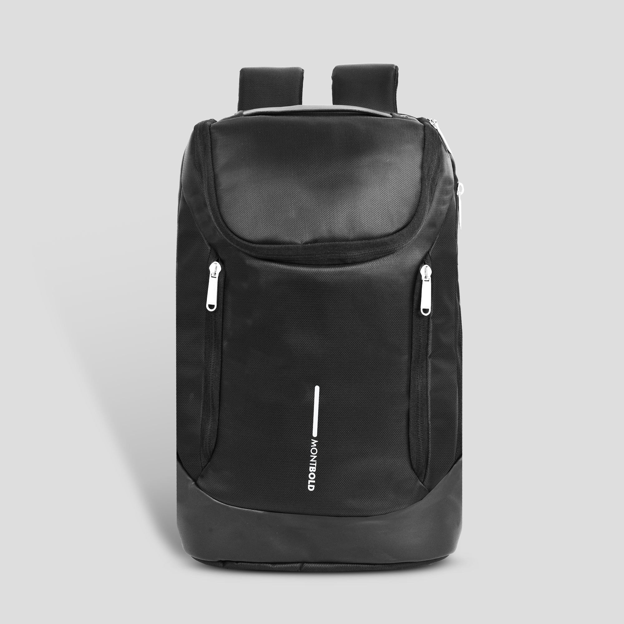 Black Backpack with USB Charging Port