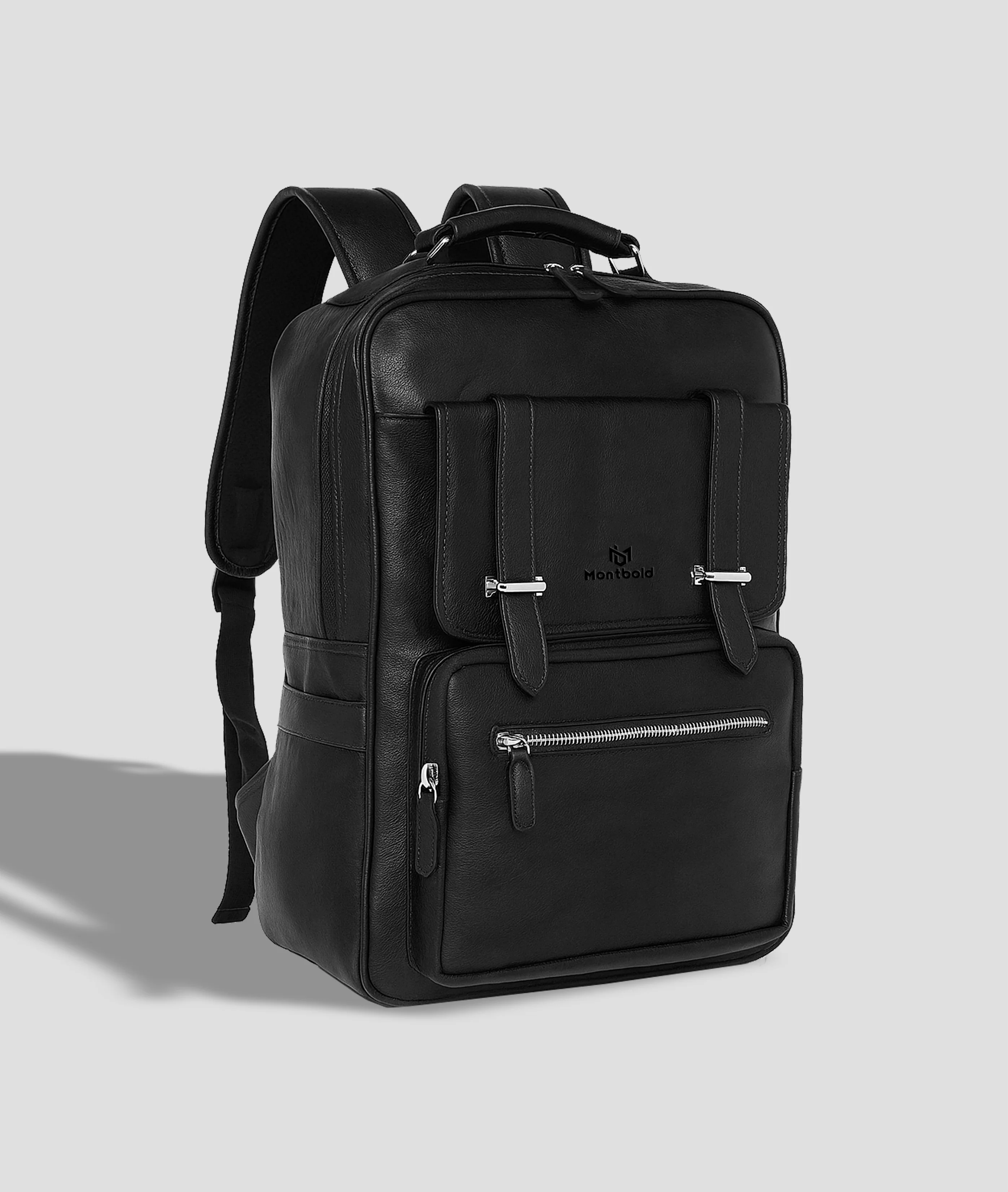 Montbold Premium Leather Laptop Backpack
