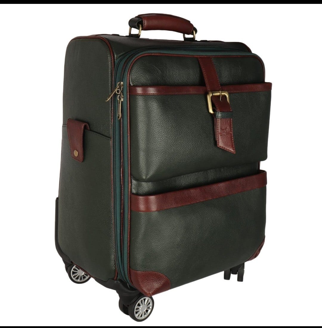 Laptop trolly bag | genuine leather