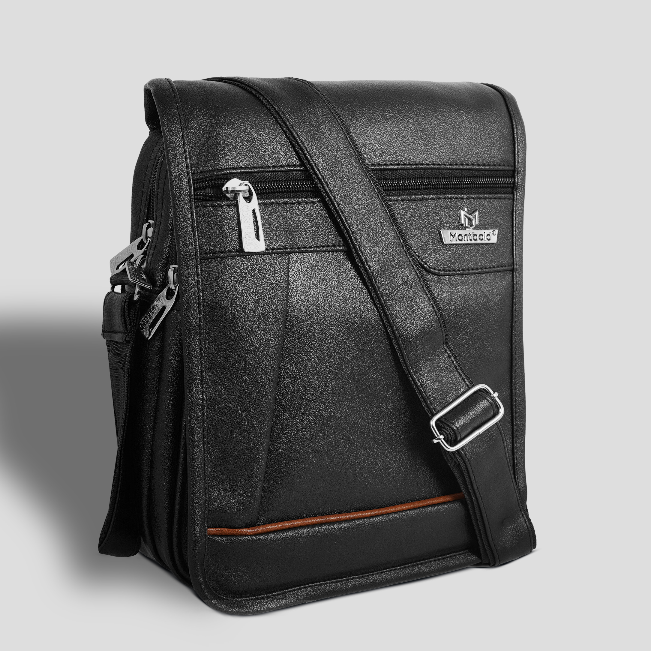 Montbold Executive Sling Bag – Sleek Black Design